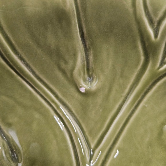 Green Leaf Dish Leaves Bowl Cottagecore Decor - Picture 4 of 7